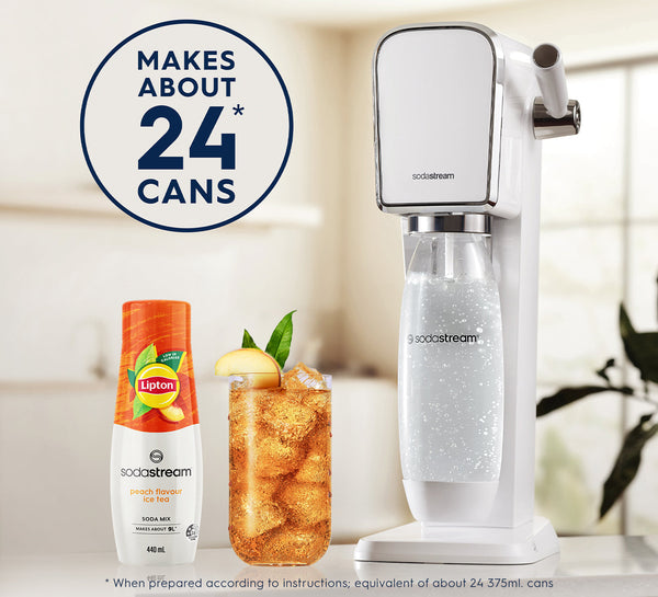 SodaStream 440ml Soda Mix Lipton Ice Tea Peach Flavour Syrup- Makes About 9L Soda