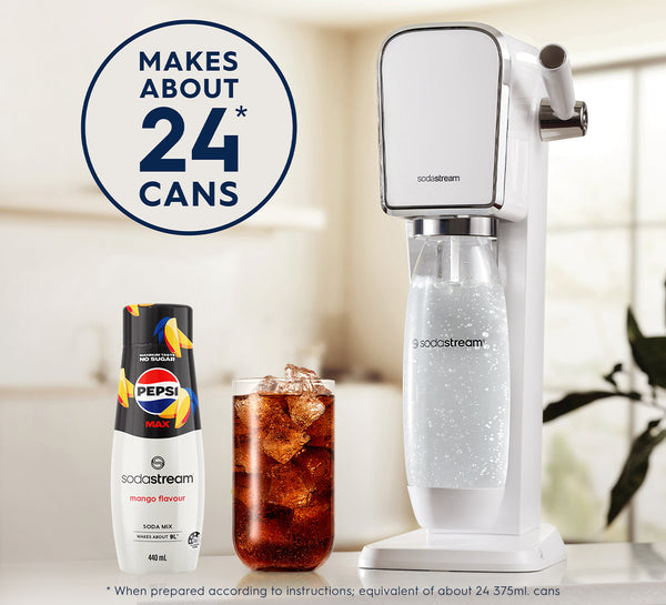 SodaStream 440ml Soda Mix Pepsi Max Mango Flavour Syrup- Makes About 9L Soda