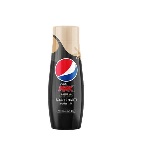 SodaStream 440ml Soda Mix Pepsi Max Vanilla Flavour Syrup- Makes About 9L Soda