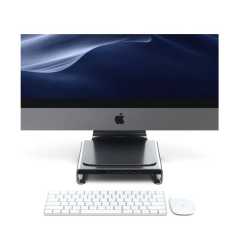 Satechi USB-C Aluminum Monitor Stand Hub For iMac- w/ USB/ USB-C/ SD Micro
