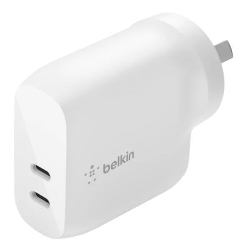 Belkin BoostCharge Dual 40W USB-C PD Wall Charger For iPhone/ Samsung