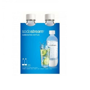 SodaStream 1L Carbonating Bottles White Edition Set Of 2 In Package - Sydney Electronics