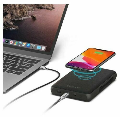 Cygnett ChargeUp Edge + 27000 mAh PowerBank USB-C Laptop and Wireless Power Bank - Sydney Electronics