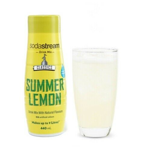 SodaStream Classics Summer Lemon Squash 440ml Sparkling Soda Water Syrup Drink
