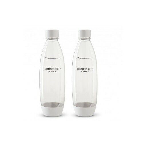 SodaStream 1L Carbonating Bottles Set Of 2 In Package White Edition - Sydney Electronics