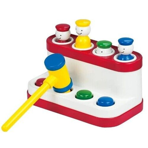 Ambi Toys Pop-Up Pals Hammer Button Toy Pretend Play- Great For Kids Fun