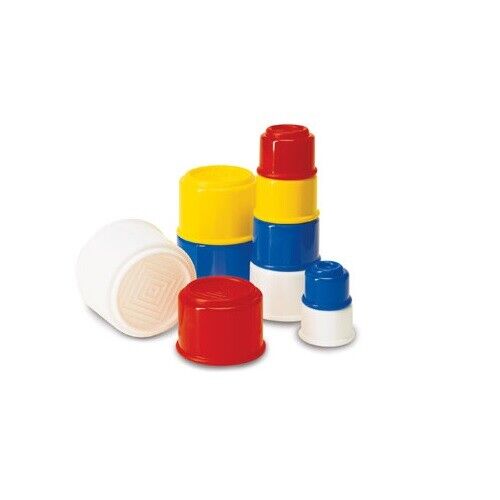 Ambi Toys Building Beakers/ Cups/ Stacking Filling Piling Fun- Great For Kids