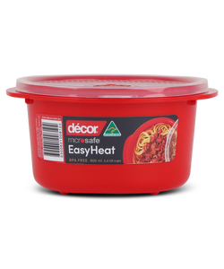2PK Decor 800ml Microwavable Container Tupperware- Quick Microwave Heating & Cooking