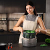 Zyliss Easy Spin Salad Spinner Large- Great For Preparing Veggies/ Foldable Handle Brake System
