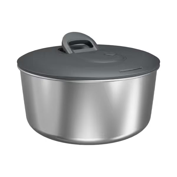 Zyliss Easy Spin Salad Spinner Large Stainless Steel- Great For Preparing Veggies/ Foldable Handle Brake System