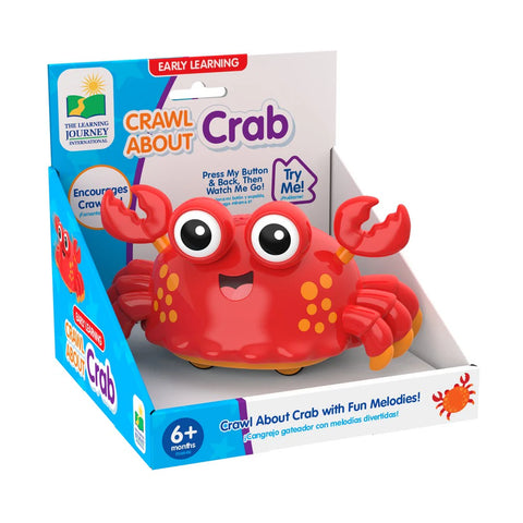 Early Learning Craw About Crab Kids Crawling Crab Toy- Moves Across The Floor/ Fun Melodies Kids Fun Entertainment