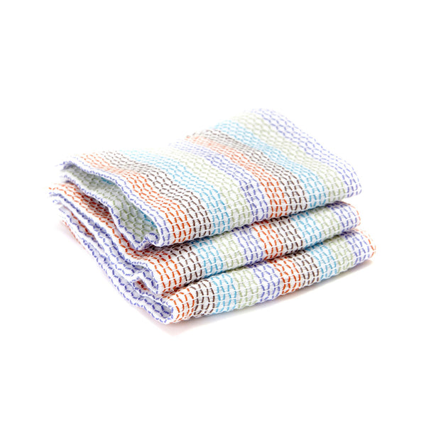 Full Circle Tidy Dish Cloths Set Of 3 Pack- Loops For Scrubbing Power/ Keep Things Clean
