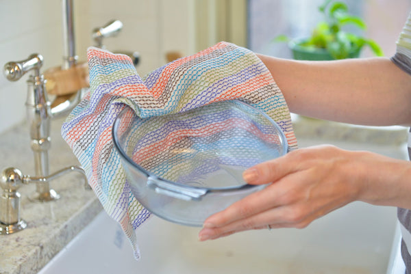 Full Circle Tidy Dish Cloths Set Of 3 Pack- Loops For Scrubbing Power/ Keep Things Clean