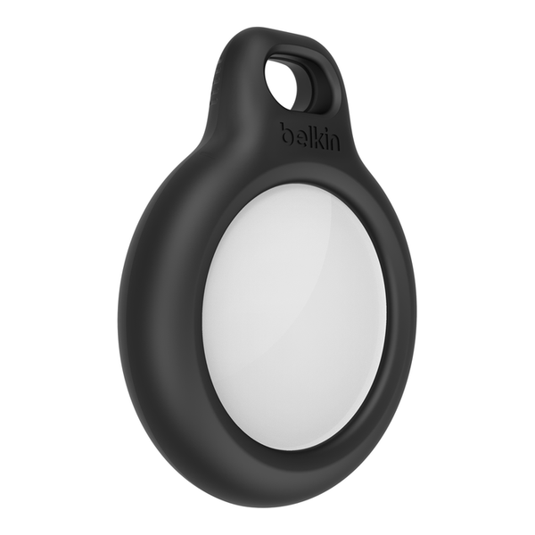 Belkin Secure Silicon Holder with Key Ring for AirTag- Black F8W973BTBLK