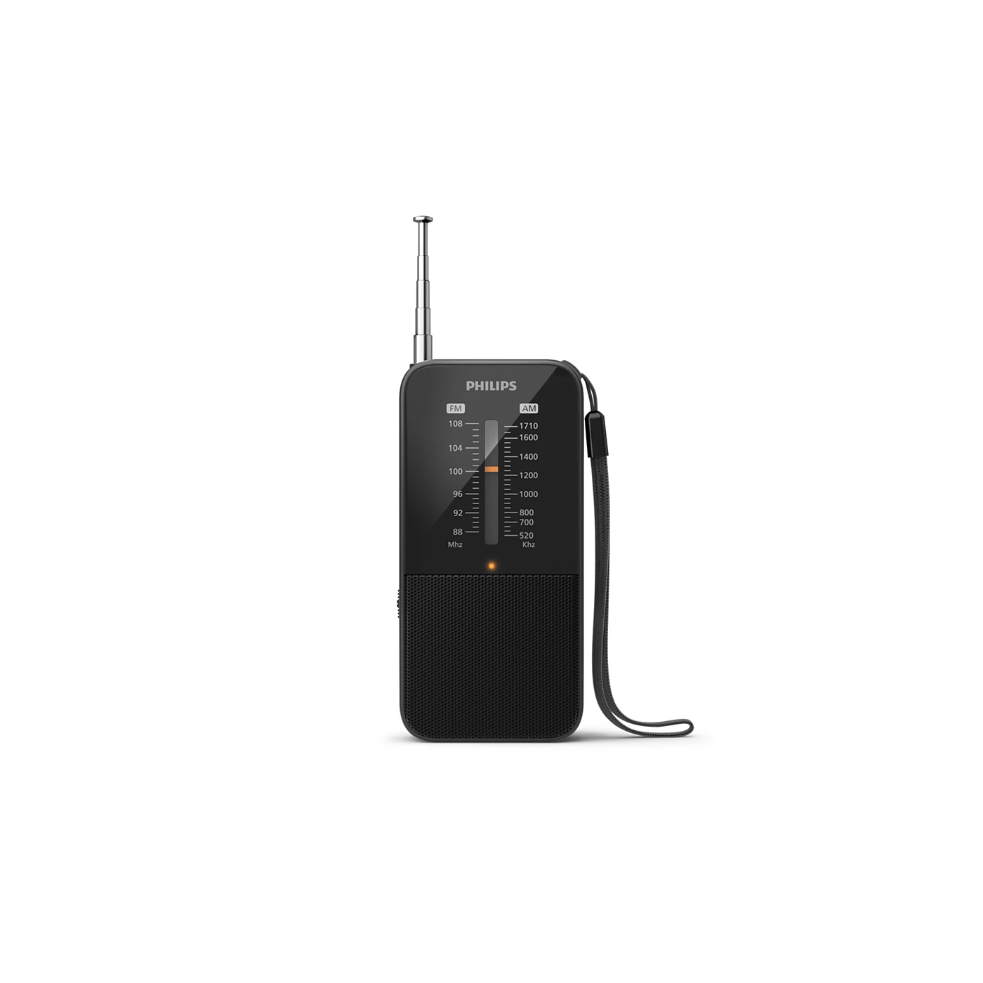 Philips Portable FM/AM Radio- Simple One- Handed Control/ Clear Sound TAR1509