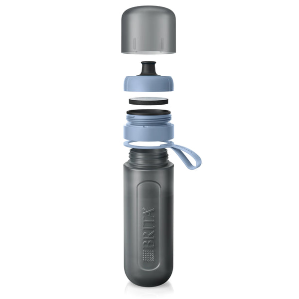 Active 600ml Water Filter Bottle – Reusable BPA-Free Sports Bottle with Built-In Filter for Clean, Great-Tasting Water On the Go – Blue