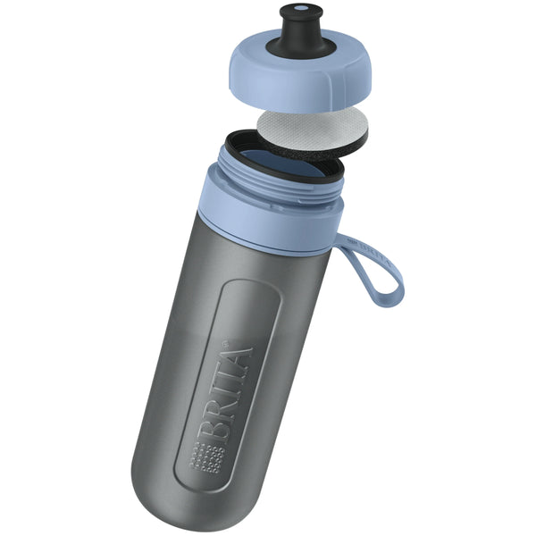 Active 600ml Water Filter Bottle – Reusable BPA-Free Sports Bottle with Built-In Filter for Clean, Great-Tasting Water On the Go – Blue