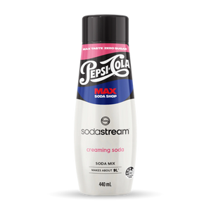 SodaStream Concentrate Pepsi Max Creaming Soda Flavour 440ml Sparkling Soda Water Syrup