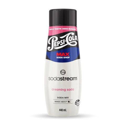 SodaStream Concentrate Pepsi Max Creaming Soda Flavour 440ml Sparkling Soda Water Syrup
