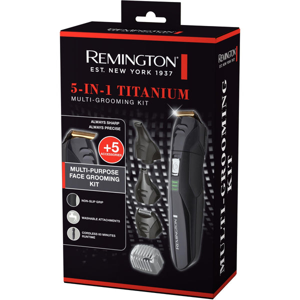 Remington 5-in-1 Titanium Multi Grooming Kit- Trimmer/ Shaver/ Nose & Ear Trimmer PG6024AU