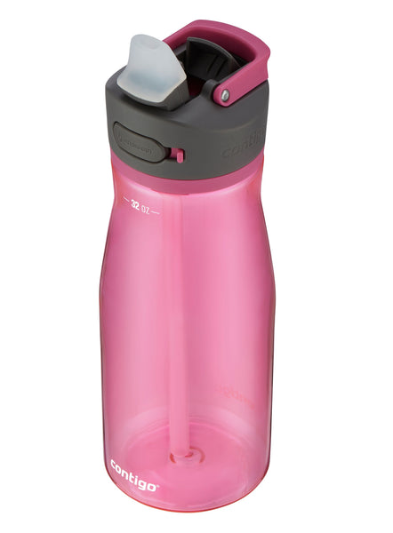 Contigo Ashland 2.0 Autospout 946ml Tritan Water Bottle- Leakproof/ Integrated Handle Dragon Fruit Pink