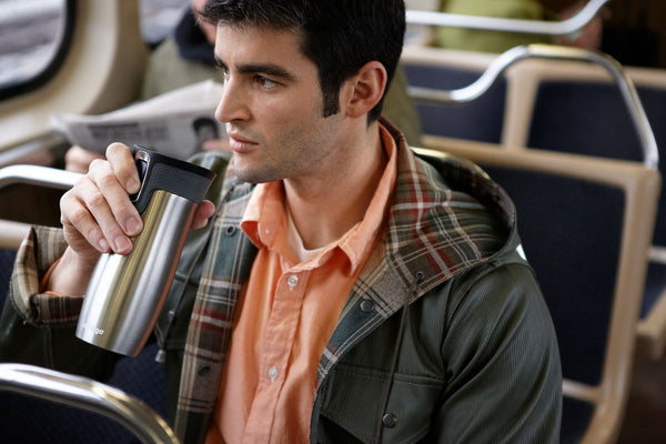 Contigo AutoSeal West Loop 473ml Insulated Travel Mug- Keep Drinks Hot/ Cold Stainless Steel Silver