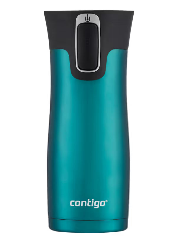 Contigo 473ml AutoSeal West Loop Insulated Travel Mug - Keep Drinks Hot/ Cold Spirulina