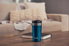 Contigo 473ml Uptown Dual Sip Tumbler Insulated Travel Mug Integrated Straw/ Spout - Keep Drinks Hot/ Cold Blueberry