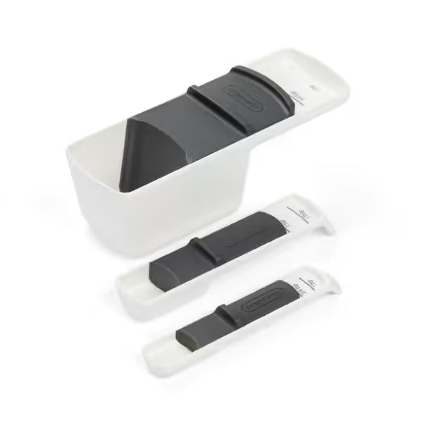 Progressive Adjustable Measuring Cup & Spoon Set- Smooth Slide Mechanism/ Clear Measurement Markings