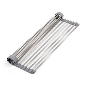 Progressive 55cm Roll-Up Over The Sink Dish Rack- Countertop Dish Drying For Sinks & Countertops