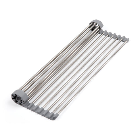 Progressive 55cm Roll-Up Over The Sink Dish Rack- Countertop Dish Drying For Sinks & Countertops