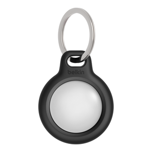 Belkin Secure Silicon Holder with Key Ring for AirTag- Black F8W973BTBLK