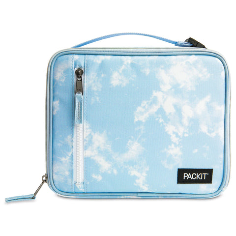 PackIt Classic Freezable Lunch Box Cooler Bag- Top Load Design Lunchbox Blue Sky
