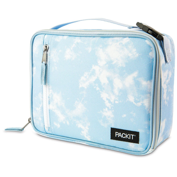 PackIt Classic Freezable Lunch Box Cooler Bag- Top Load Design Lunchbox Blue Sky