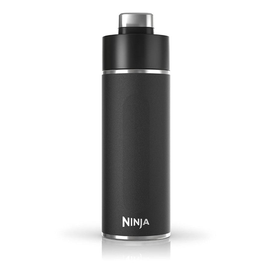 Ninja Thirsti 530ml Insulated Insulated Tumbler Travel Mug Water Bottle- Leak-Resistant/ Dual- Wall Protection Stylish Black