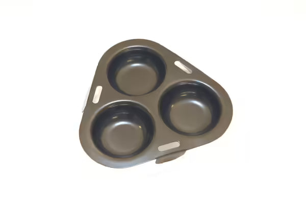 Cuisena 3 Cup Non- Stick Egg Poacher Cups-  Easy to Use/ Ideal For Healthy Breakfasts Brunches