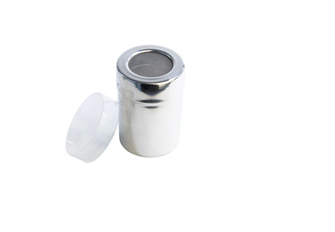 Cuisena Premium Stainless Steel Mesh Shaker With Protective Cap Lid - Perfect For Icing Sugar/ Cinnamon, Flour/ Salt