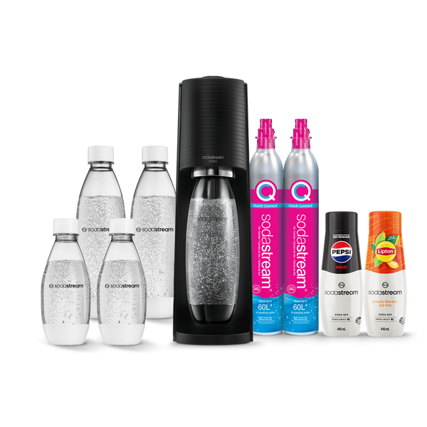 SodaStream Jet Starter Pack White Home Soft Fizzy Drink Sparkling Water Maker