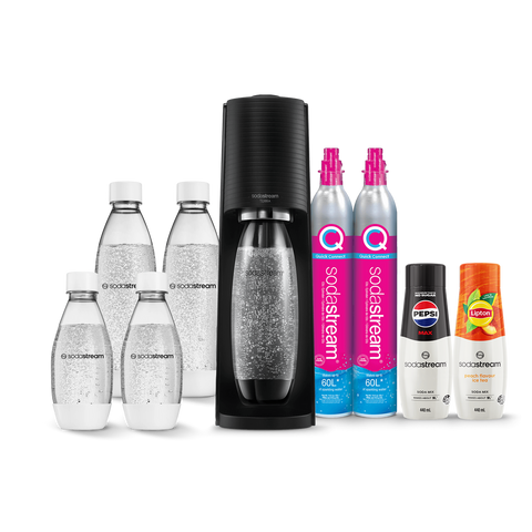 SodaStream Jet Starter Pack White Home Soft Fizzy Drink Sparkling Water Maker