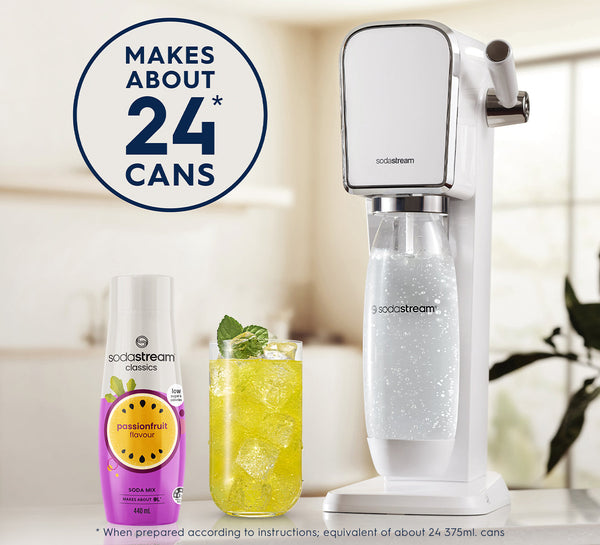 SodaStream Classics Passionfruit 440ml Sparkling Soda Water Syrup Drink Mix- Makes About 9L