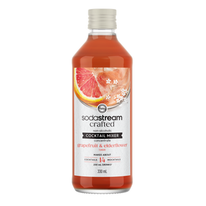 SodaStream Grapefruit & Elderflower Non-Alcoholic Cocktail Infusion Drink Mix Syrup- 330mL Makes About 14 Cocktails/ Mocktails