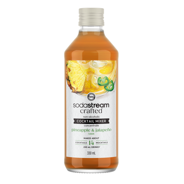 SodaStream Pineapple & Jalapeño Non-Alcoholic Cocktail Infusion Cocktail Infusion Drink Mix Syrup- 330mL Makes About 14 Cocktails/ Mocktails