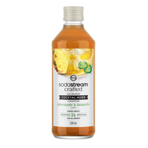 SodaStream Pineapple & Jalapeño Non-Alcoholic Cocktail Infusion Cocktail Infusion Drink Mix Syrup- 330mL Makes About 14 Cocktails/ Mocktails