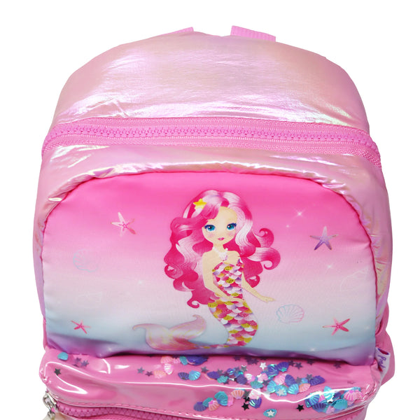 Pink Poppy Mermazing Mermaid Kids Backpack- Designed For Style/ Function/ Perfect For School/ Family Travel