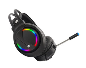 Moveteck Wired Gaming Headset Headphones With Built- In Microphone & LED Light- Compatible With PS5/ PS4/ Xbox/ PC/ Xbox CT019