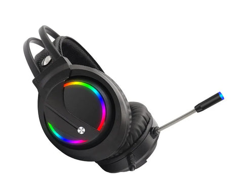 Moveteck Wired Gaming Headset Headphones With Built- In Microphone & LED Light- Compatible With PS5/ PS4/ Xbox/ PC/ Xbox CT019