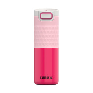 Kambukka 600mL Etna 3-in-1 Snapclean Stainless Steel Insulated Tumbler Travel Mug Water Bottle Diva Pink