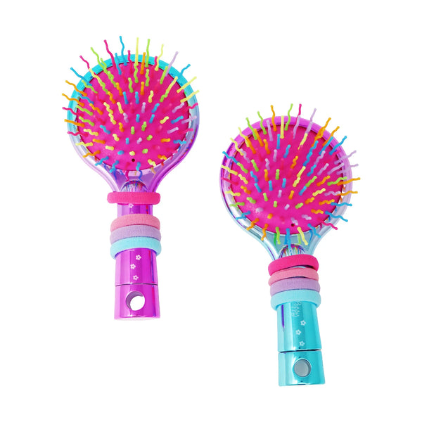 Pink Poppy Mermazing Mermaid Hairbrush & Mirror For Kids- Create Ponytails/ Braids/ Perfect For Style
