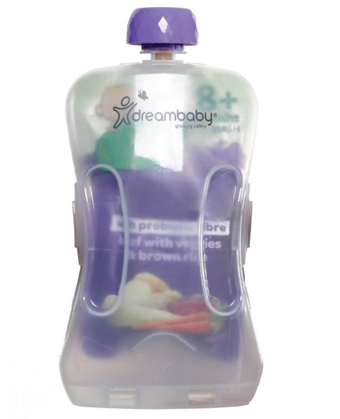 DreamBaby Pouch Pal Holder For Drink/ Food- Prevent Messes/ Baby Child Container