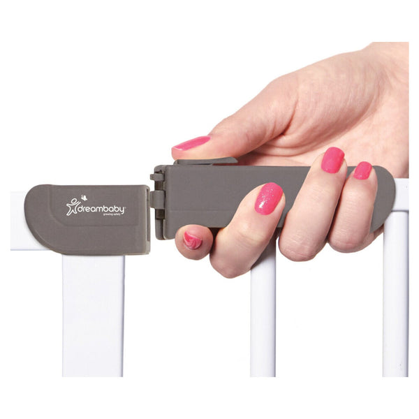DreamBaby Ava Baby Child Swing Security Gate 76cm - Kids Safety/ Perfect For Home/ Apartment White
